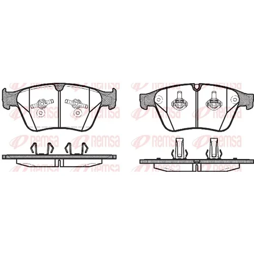 Sada brzdových platničiek kotúčovej brzdy REMSA 1371.00