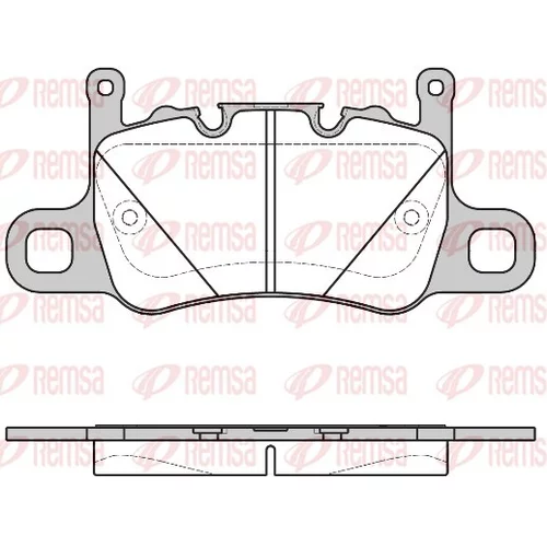 Sada brzdových platničiek kotúčovej brzdy REMSA 1598.00