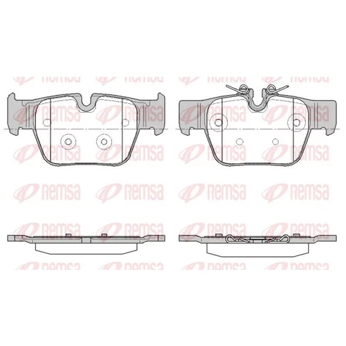 Sada brzdových platničiek kotúčovej brzdy REMSA 1868.00