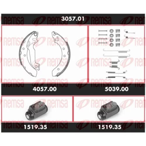 Sada bŕzd, Bubnová brzda REMSA 3057.01