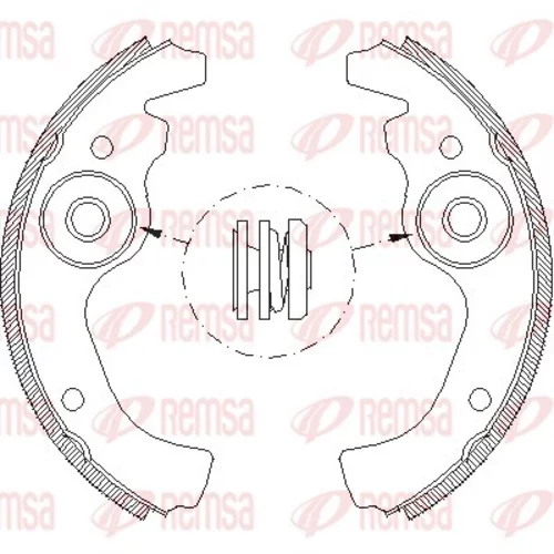 Brzdové čeľuste REMSA 4611.00