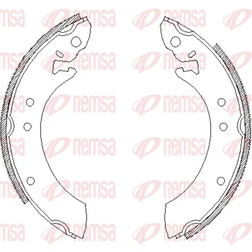 Brzdové čeľuste REMSA 4618.00