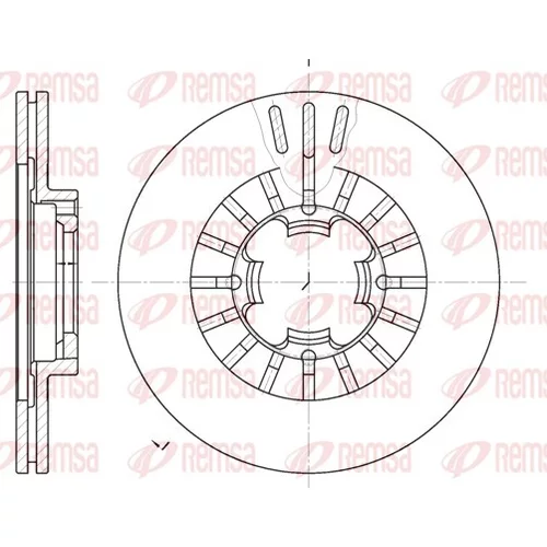 Brzdový kotúč REMSA 61109.10