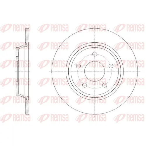 Brzdový kotúč REMSA 62522.00