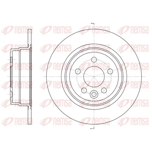 Brzdový kotúč REMSA 6615.00