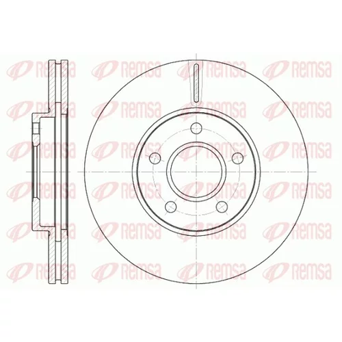 Brzdový kotúč REMSA 6662.10