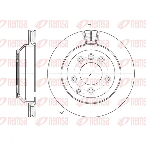 Brzdový kotúč REMSA 6971.10