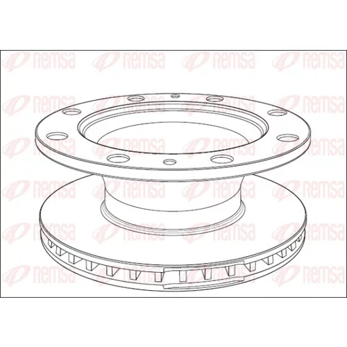 Brzdový kotúč REMSA NCA1014.20