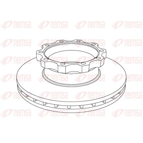 Brzdový kotúč REMSA NCA1044.20