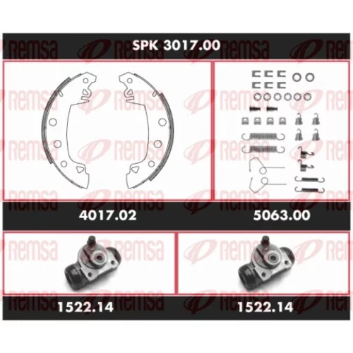 Sada bŕzd, Bubnová brzda REMSA SPK 3017.00