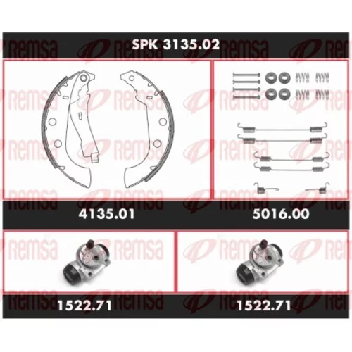 Sada bŕzd, Bubnová brzda REMSA SPK 3135.02