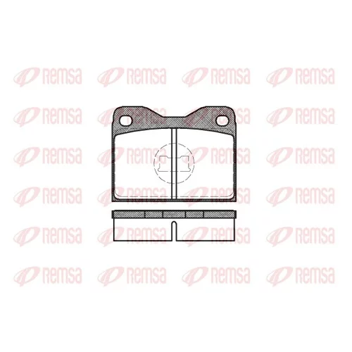 Sada brzdových platničiek kotúčovej brzdy REMSA 0008.30