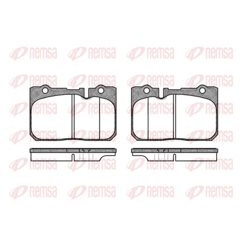 Sada brzdových platničiek kotúčovej brzdy REMSA 0679.00