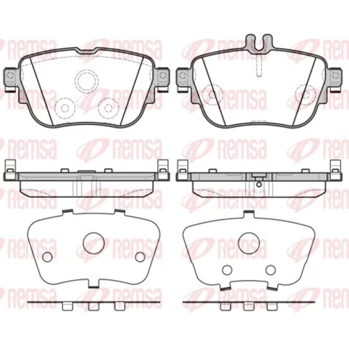 Sada brzdových platničiek kotúčovej brzdy REMSA 1699.00