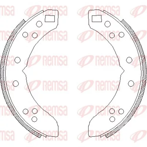 Brzdové čeľuste REMSA 4635.00
