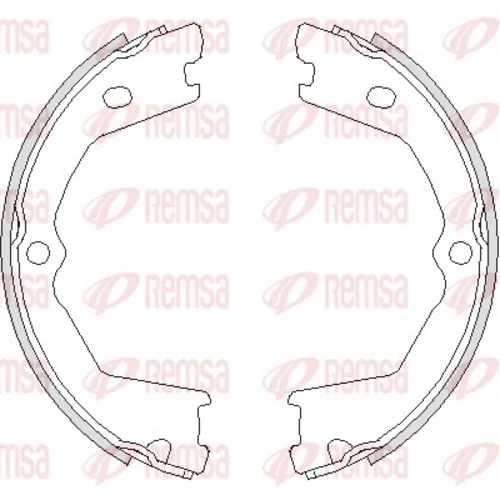 Brzdová čeľusť, parkovacia brzda REMSA 4733.00