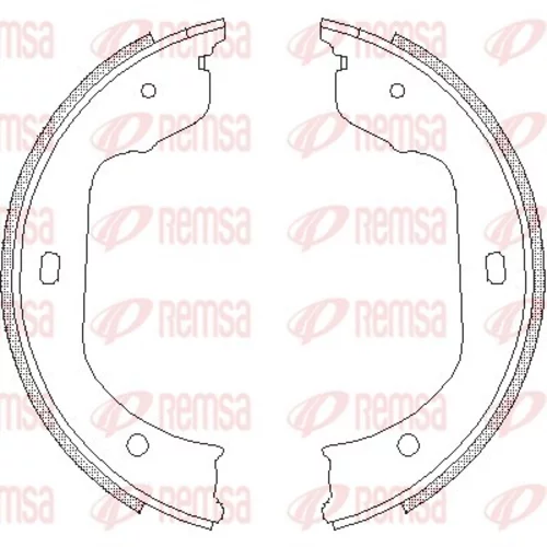 Brzdová čeľusť, parkovacia brzda REMSA 4740.00