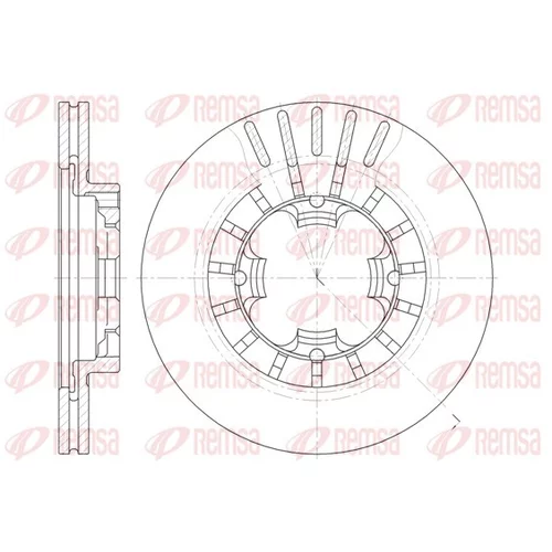Brzdový kotúč REMSA 61108.10