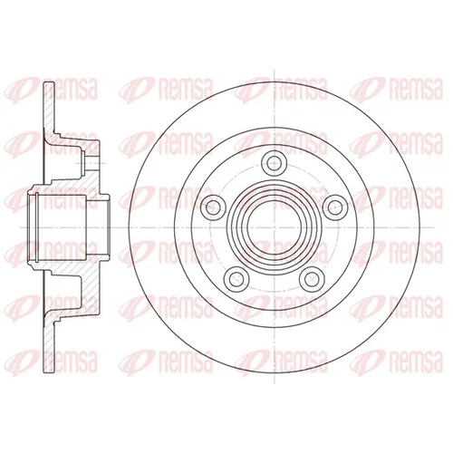 Brzdový kotúč REMSA 61114.00
