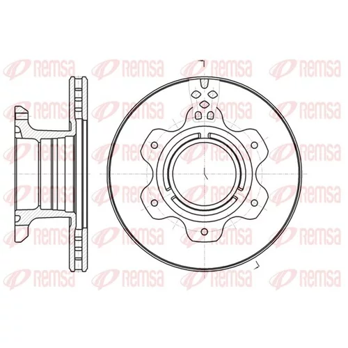 Brzdový kotúč REMSA 61191.10