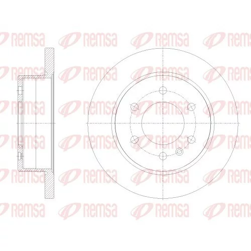Brzdový kotúč REMSA 62514.00