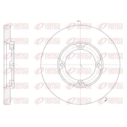 Brzdový kotúč REMSA 62540.00
