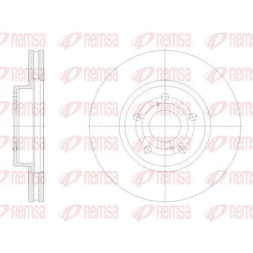 Brzdový kotúč REMSA 62545.10