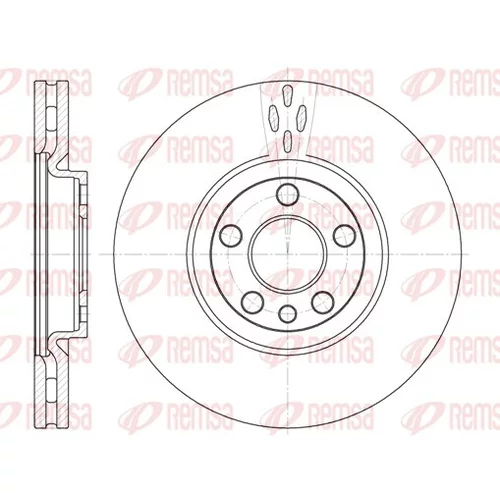 Brzdový kotúč REMSA 6658.10