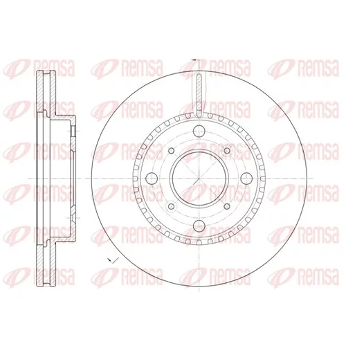 Brzdový kotúč REMSA 6804.10