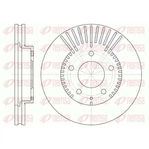 Brzdový kotúč REMSA 6840.10