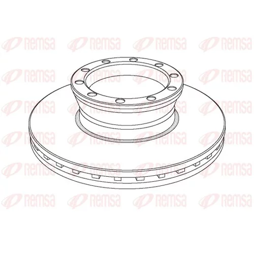 Brzdový kotúč REMSA NCA1041.20