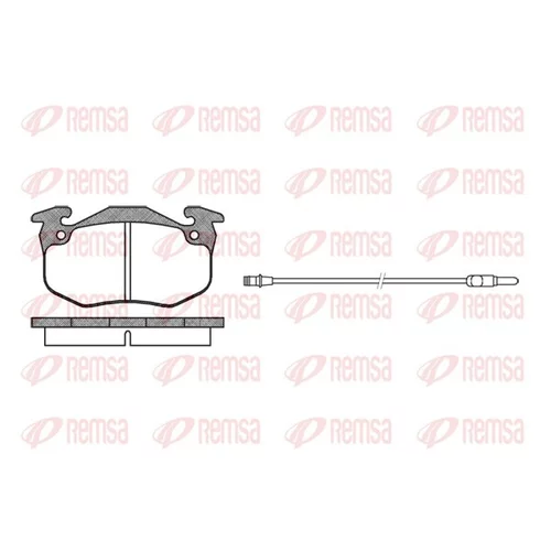 Sada brzdových platničiek kotúčovej brzdy REMSA 0144.42