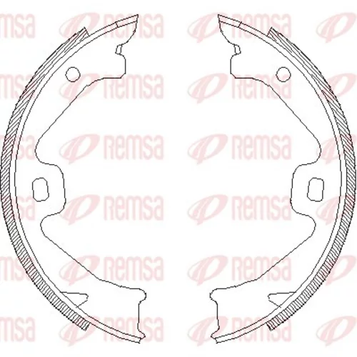 Brzdová čeľusť, parkovacia brzda 4704.00 /REMSA/