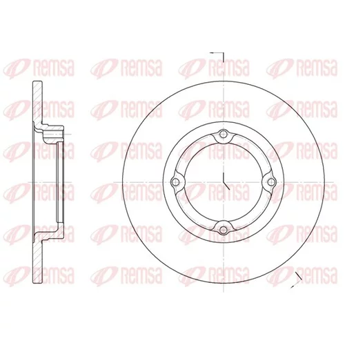 Brzdový kotúč REMSA 6014.00