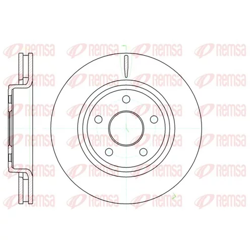 Brzdový kotúč REMSA 61210.10