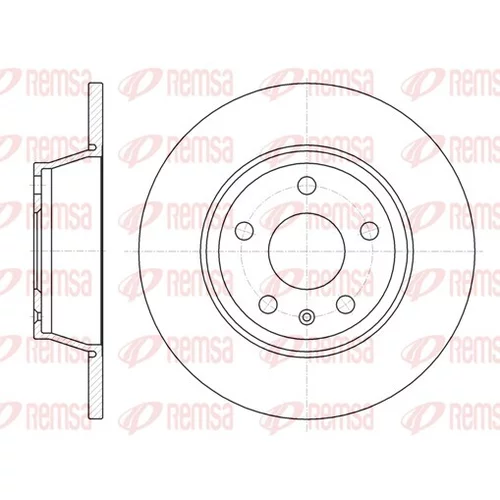 Brzdový kotúč REMSA 61214.00