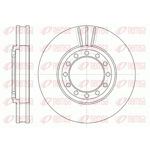 Brzdový kotúč REMSA 61261.10
