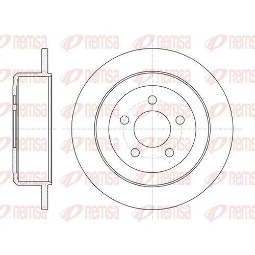 Brzdový kotúč REMSA 61271.00
