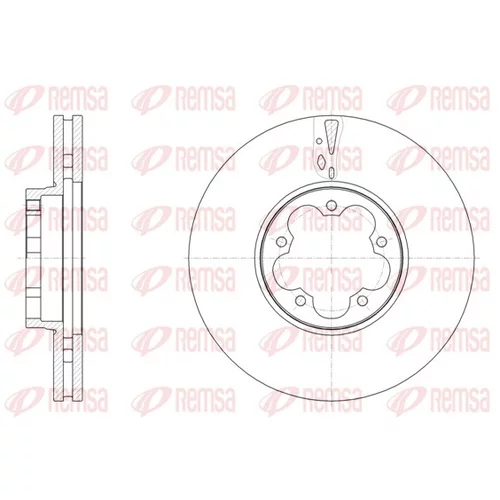 Brzdový kotúč REMSA 61568.10