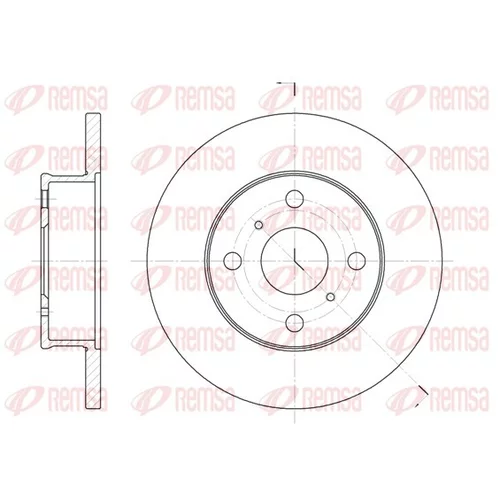 Brzdový kotúč REMSA 6401.00