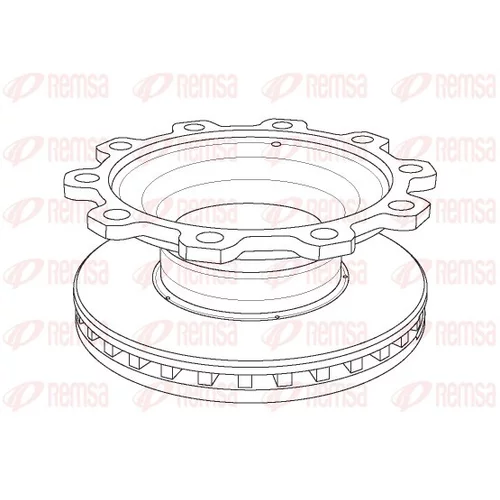 Brzdový kotúč REMSA NCA1097.20