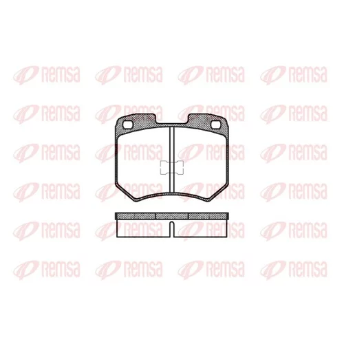 Sada brzdových platničiek kotúčovej brzdy REMSA 0019.00