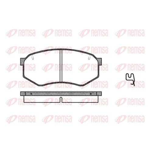 Sada brzdových platničiek kotúčovej brzdy REMSA 0148.34