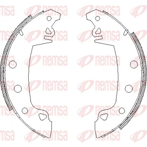 Brzdové čeľuste REMSA 4017.02