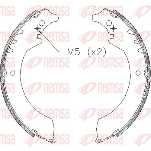 Brzdové čeľuste REMSA 4355.00