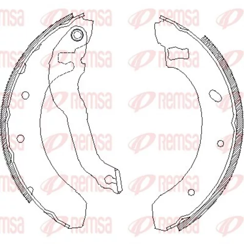 Brzdové čeľuste REMSA 4395.00
