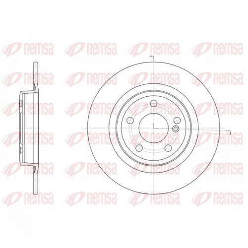 Brzdový kotúč REMSA 61578.00