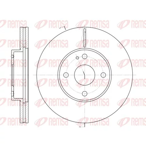 Brzdový kotúč REMSA 6184.10
