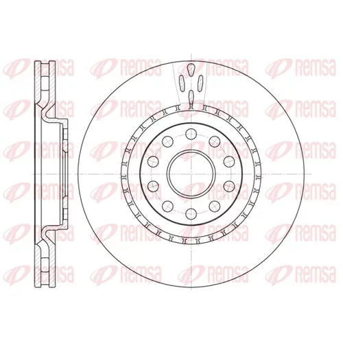 Brzdový kotúč REMSA 6856.10