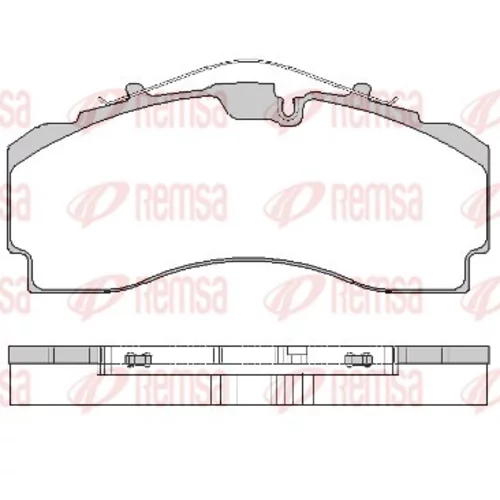 Sada brzdových platničiek kotúčovej brzdy REMSA JCA 1704.00